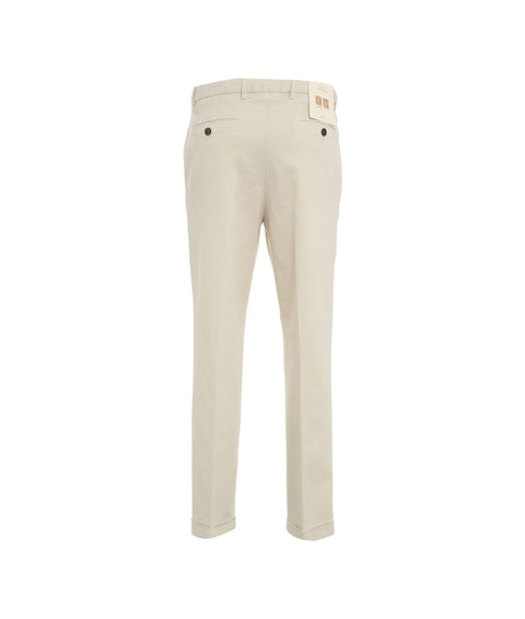 Pantaloni chino in misto modal #bianco