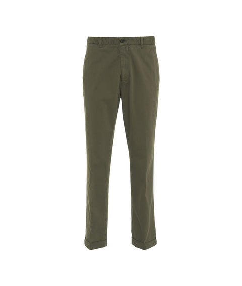 Pantaloni chino in misto modal #verde