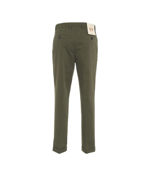 Pantaloni chino in misto modal #verde