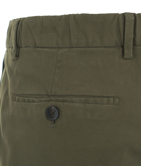 Pantaloni chino in misto modal #verde