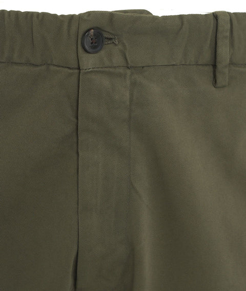 Pantaloni chino in misto modal #verde