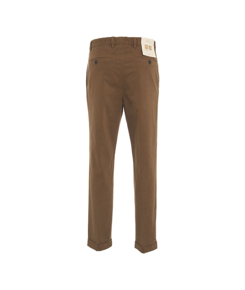 Pantaloni chino in misto modal #marrone