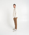 Pantaloni chino in misto modal #marrone