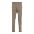 Pantaloni chino in misto modal #marrone