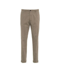 Pantaloni chino in misto modal #marrone