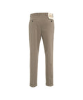 Pantaloni chino in misto modal #marrone