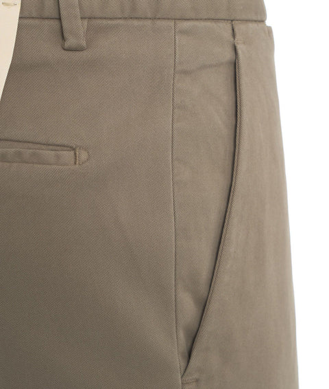 Pantaloni chino in misto modal #marrone