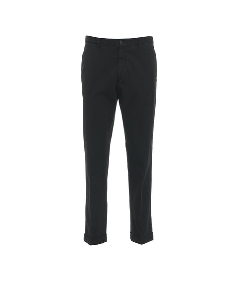 Pantaloni chino in misto modal #nero