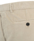 Pantaloni di velluto a coste in misto modal #bianco