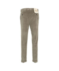 Pantaloni di velluto a coste in misto modal #grigio