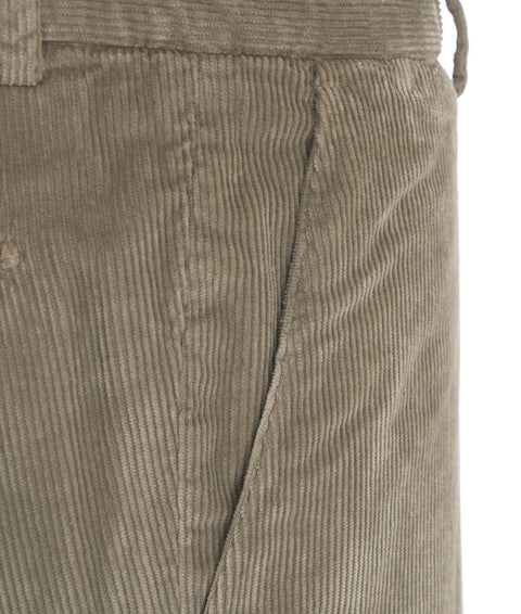 Pantaloni di velluto a coste in misto modal #grigio