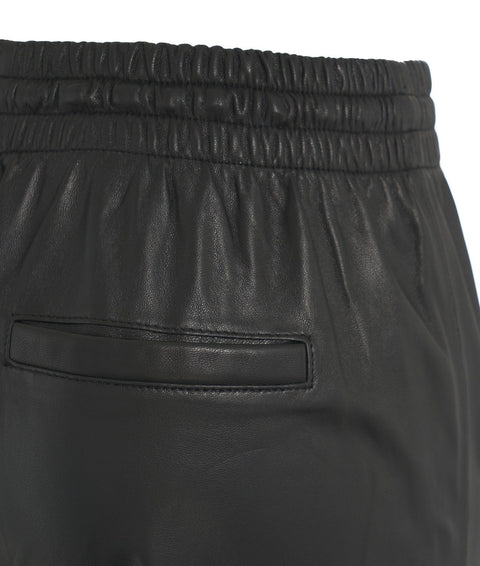 Pantalone in pelle 'Gift' #nero