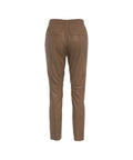 Pantalone in pelle 'Gift' #marrone