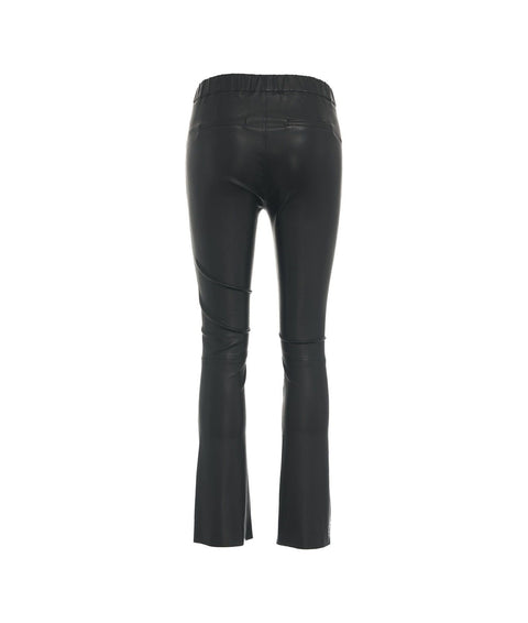 Jegging in Leder 'Freya' #nero