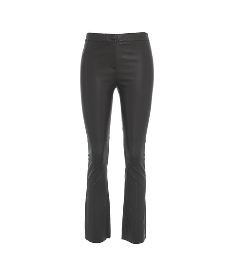 Jegging in pelle 'Freya' #marrone