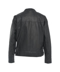 Giacca bomber in pelle #nero