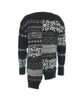 Maglione asimmetrico in misto lana #nero