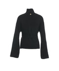 Maglione in maglia con cut outs #nero