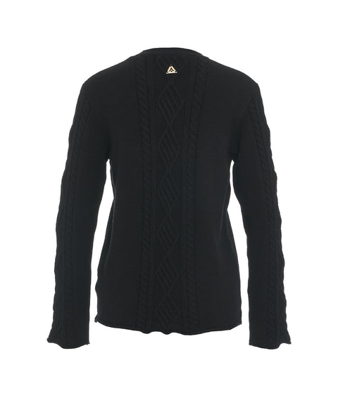 Maglione con scollo rotondo #nero