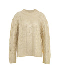 Maglione a maglia effetto metallizzato #oro