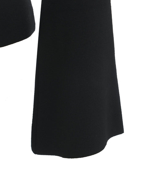 Maglione in maglia con cut outs #nero