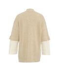 Cardigan a maglia in lana #beige