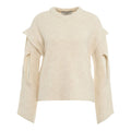 Maglione con cut outs sulle maniche #bianco