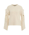 Maglione con cut outs sulle maniche #bianco