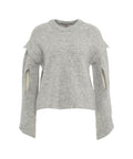 Maglione con cut outs sulle maniche #grigio