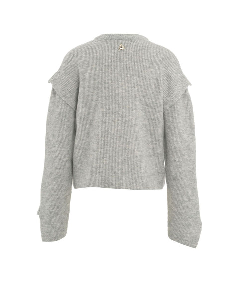 Maglione con cut outs sulle maniche #grigio