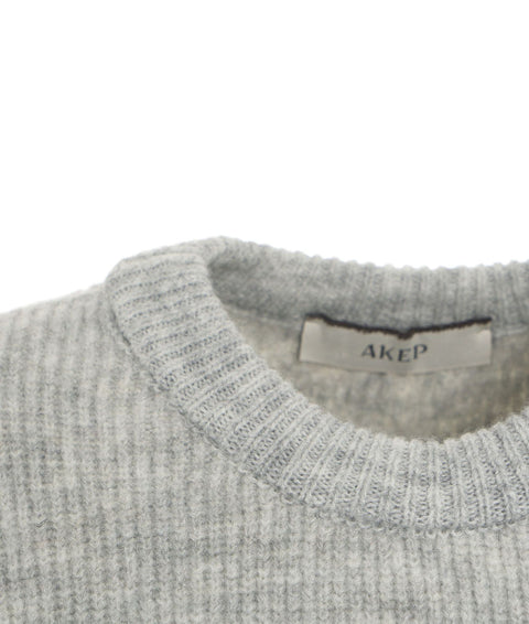 Maglione con cut outs sulle maniche #grigio