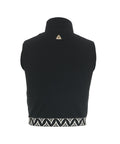 Cropped top con motivo jacquard #nero