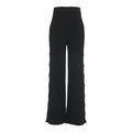 Pantaloni in maglia a gamba larga #nero