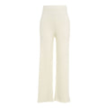 Pantaloni in maglia a gamba larga #bianco