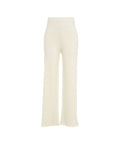 Pantaloni in maglia a gamba larga #bianco