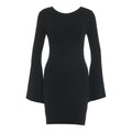 Abito in maglia con cut out sul retro #nero