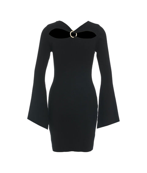 Abito in maglia con cut out sul retro #nero