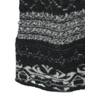 Abito in maglia jacquard con dolcevita #nero