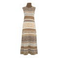 Abito in maglia jacquard con dolcevita #beige