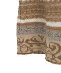 Abito in maglia jacquard con dolcevita #beige