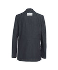 Blazer doppiopetto in denim #blu