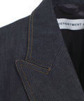 Blazer doppiopetto in denim #blu