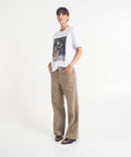 Pantaloni "Brea" in velluto a coste #beige