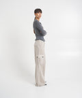 Pantalone cargo "Roxy" in velluto a coste #grigio