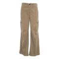 Pantalone cargo "Roxy" in velluto a coste #beige