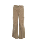 Pantalone cargo "Roxy" in velluto a coste #beige