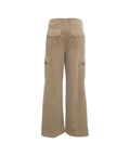 Pantalone cargo "Roxy" in velluto a coste #beige