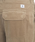 Pantalone cargo "Roxy" in velluto a coste #beige