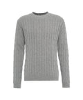 Maglione in maglia intrecciata #grigio