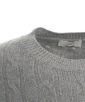 Maglione in maglia intrecciata #grigio